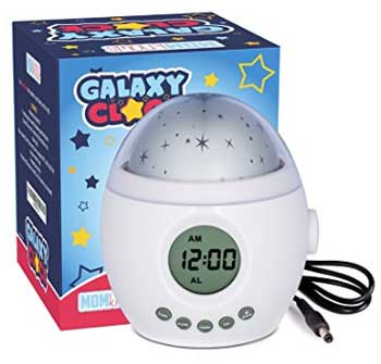 Galaxy Clock by MomKnows Kids Ceiling Projection