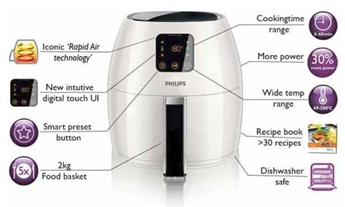 philips air fryers features